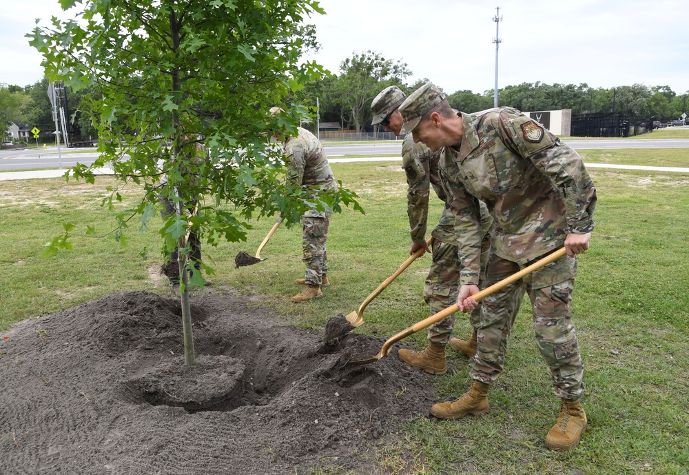 Keesler celebrates Arbor Day with tree planting ceremony