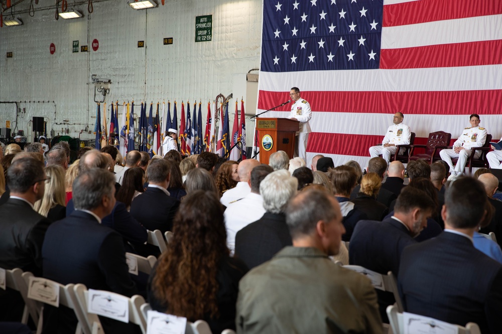 USS Gerald R. Ford change of command ceremony