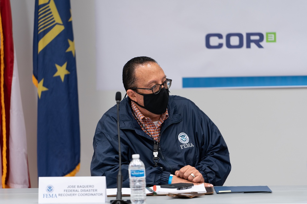 FEMA and Arecibo officials meet with Federal Recovery Coordinator to discuss progress on flood recovery efforts