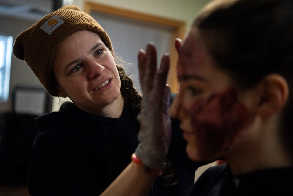 673d Medical Group Airmen hone emergency response skills during the Arctic Warrior Challenge