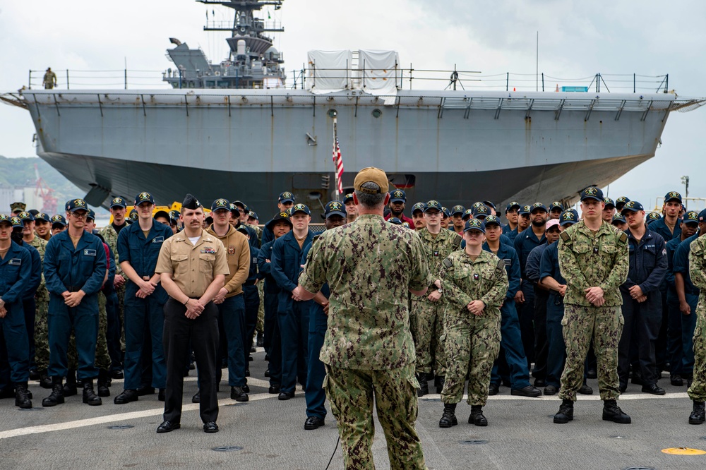 Rear Adm. Trinque Visits Various ESG7 Units