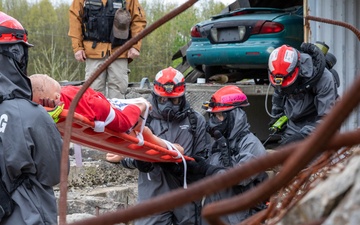 442nd Engineers performs search and rescue at Guardian Response 2023