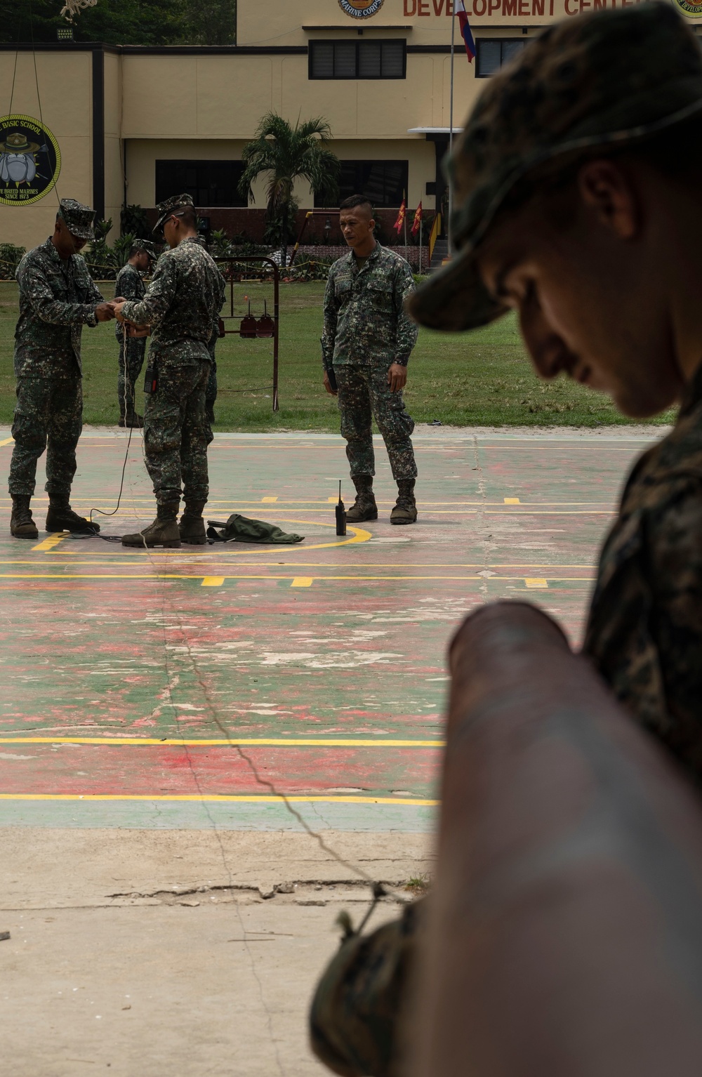 Balikatan 23 | U.S. Marines alongside Philippine Marines conduct a radio communications course at Marine Base Gregorio Lim