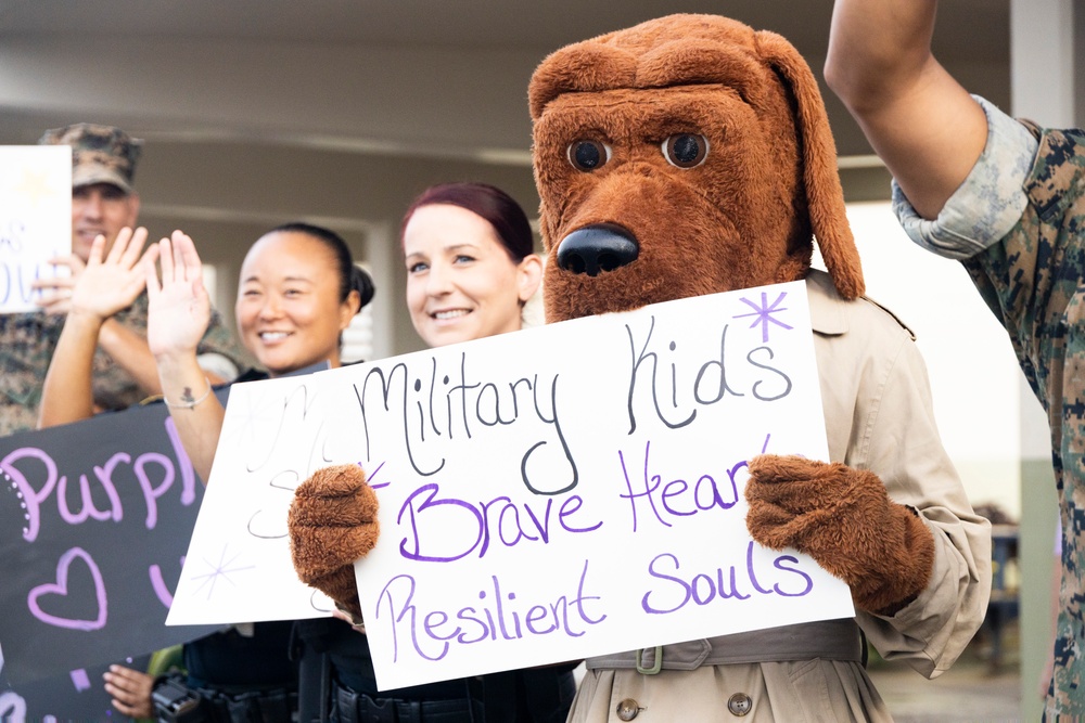 Purple Up Day at Mokapu Elementary School, MCBH