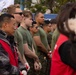 HQ Bn. Marines clean the beach