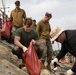 Headquarters Battalion cleans the beach