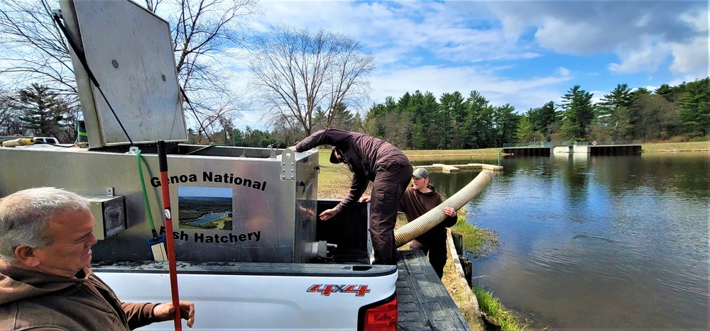 USFWS plants 15,000-plus rainbow trout at Fort McCoy for 2023 fishing season