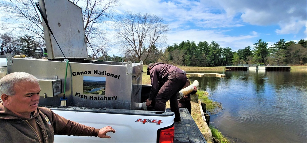 USFWS plants 15,000-plus rainbow trout at Fort McCoy for 2023 fishing season