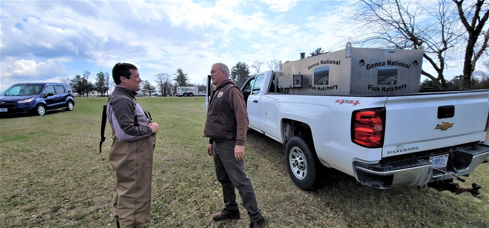 USFWS plants 15,000-plus rainbow trout at Fort McCoy for 2023 fishing season