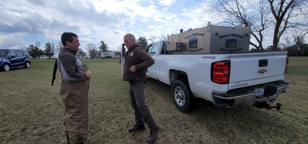 USFWS plants 15,000-plus rainbow trout at Fort McCoy for 2023 fishing season