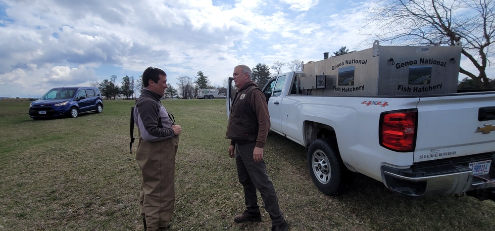 USFWS plants 15,000-plus rainbow trout at Fort McCoy for 2023 fishing season