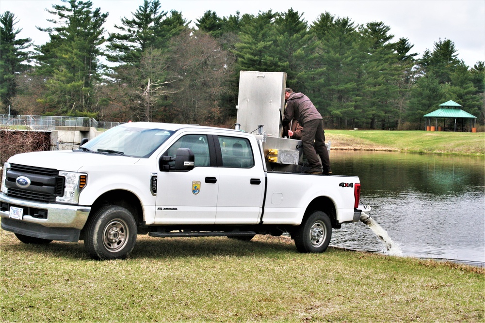 USFWS plants 15,000-plus rainbow trout at Fort McCoy for 2023 fishing season