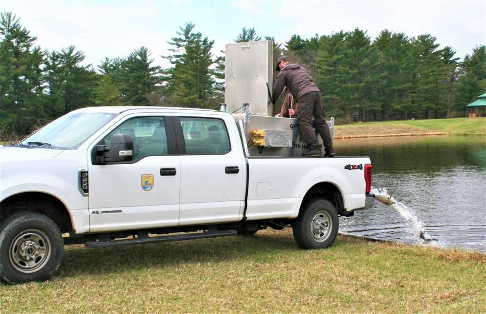 USFWS plants 15,000-plus rainbow trout at Fort McCoy for 2023 fishing season