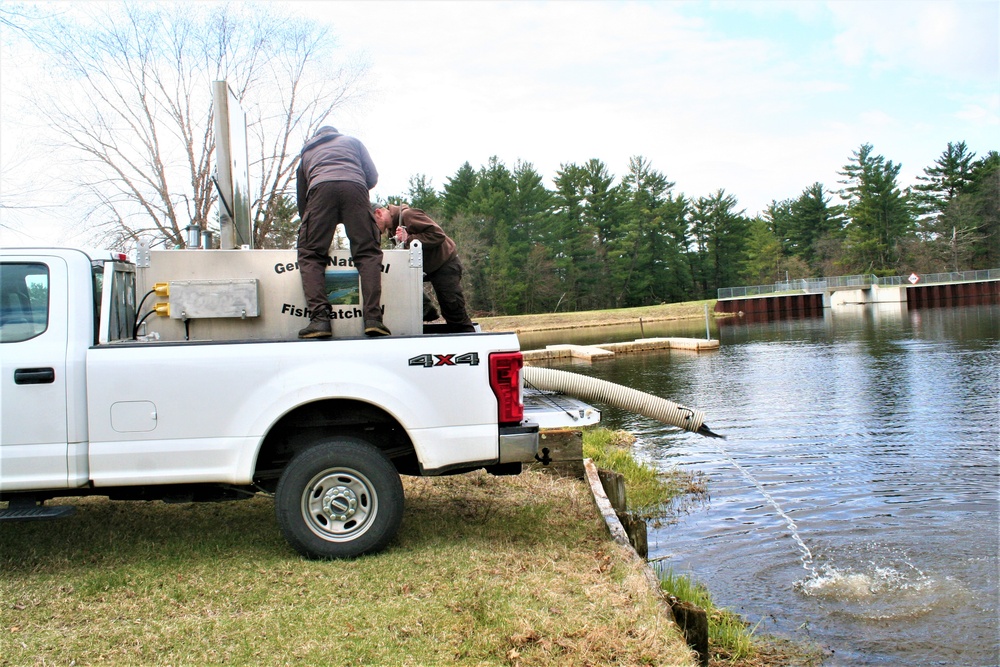 USFWS plants 15,000-plus rainbow trout at Fort McCoy for 2023 fishing season