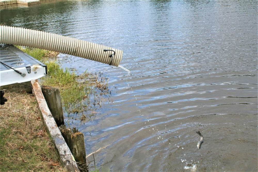 USFWS plants 15,000-plus rainbow trout at Fort McCoy for 2023 fishing season