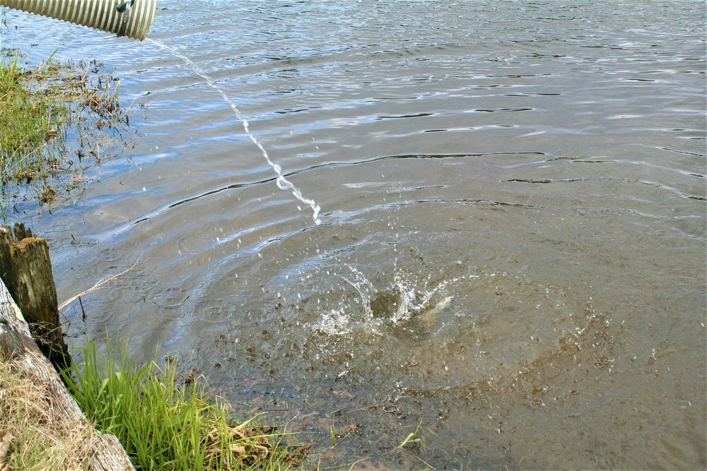 USFWS plants 15,000-plus rainbow trout at Fort McCoy for 2023 fishing season