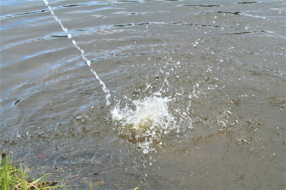 USFWS plants 15,000-plus rainbow trout at Fort McCoy for 2023 fishing season