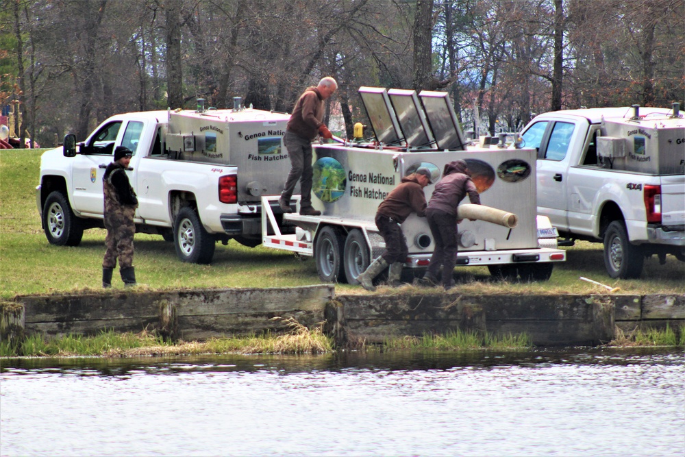 DVIDS - Images - USFWS plants 15,000-plus rainbow trout at Fort McCoy ...