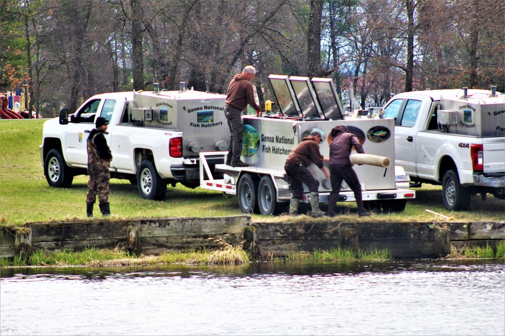 DVIDS - Images - USFWS plants 15,000-plus rainbow trout at Fort McCoy ...