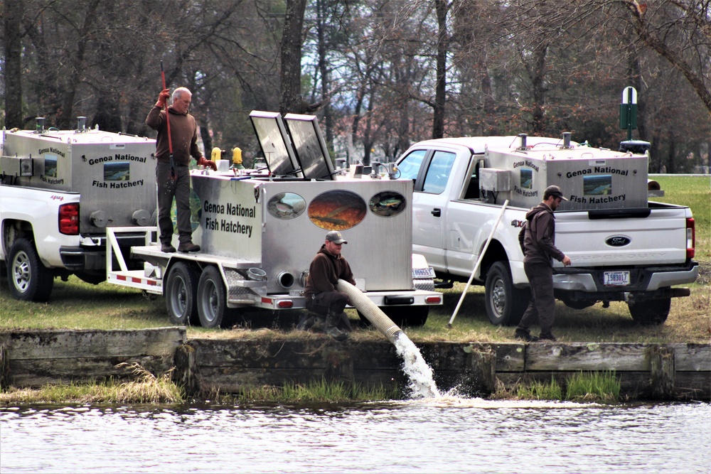 DVIDS - Images - USFWS plants 15,000-plus rainbow trout at Fort McCoy ...