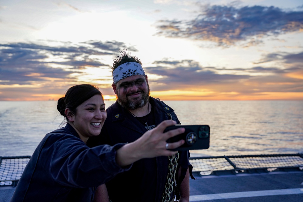 SHELLBACK CEREMONY ABOARD USS OAKLAND