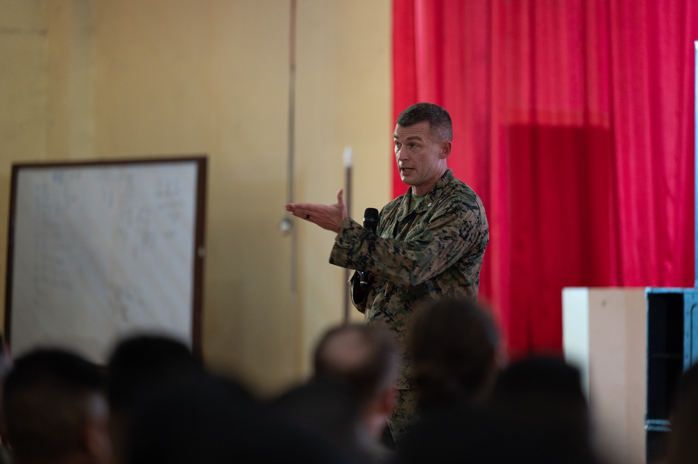 US, Philippine officers speak with University of Antique students, ROTC cadets