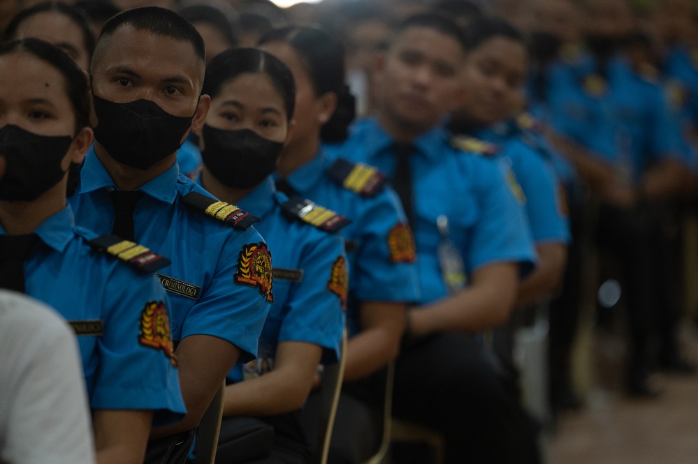 US, Philippine officers speak with University of Antique students, ROTC cadets