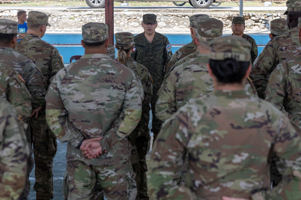 Balikatan 23 | Brig. Gen. Krishnamurti Mortela Visits ENCAP 1 Site, Province of Ilocos Norte, Philippines