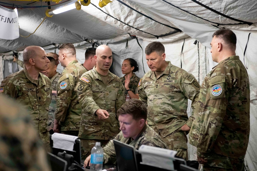 Maj. Gen. Ryan Visits Camp Aguinaldo