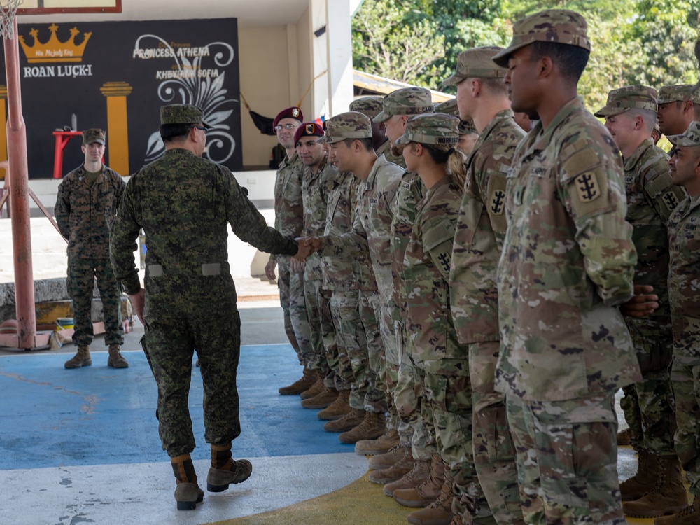 Balikatan 23 | Brig. Gen. Krishnamurti Mortela Visits ENCAP 1 Site, Province of Ilocos Norte, Philippines