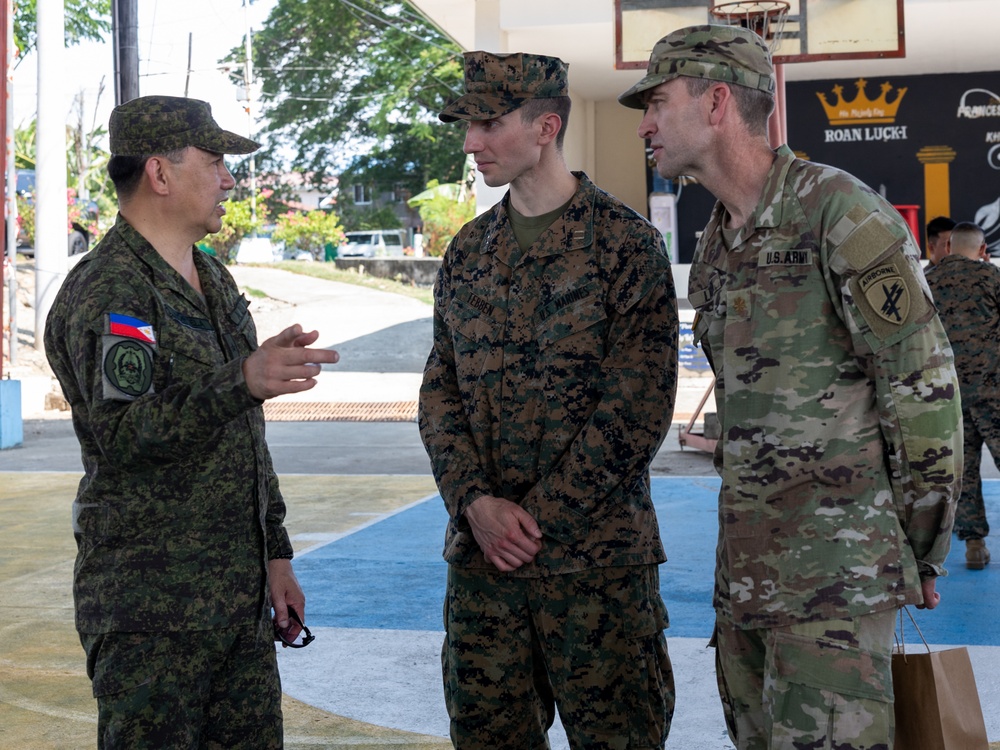 Balikatan 23 | Brig. Gen. Krishnamurti Mortela Visits ENCAP 1 Site, Province of Ilocos Norte, Philippines