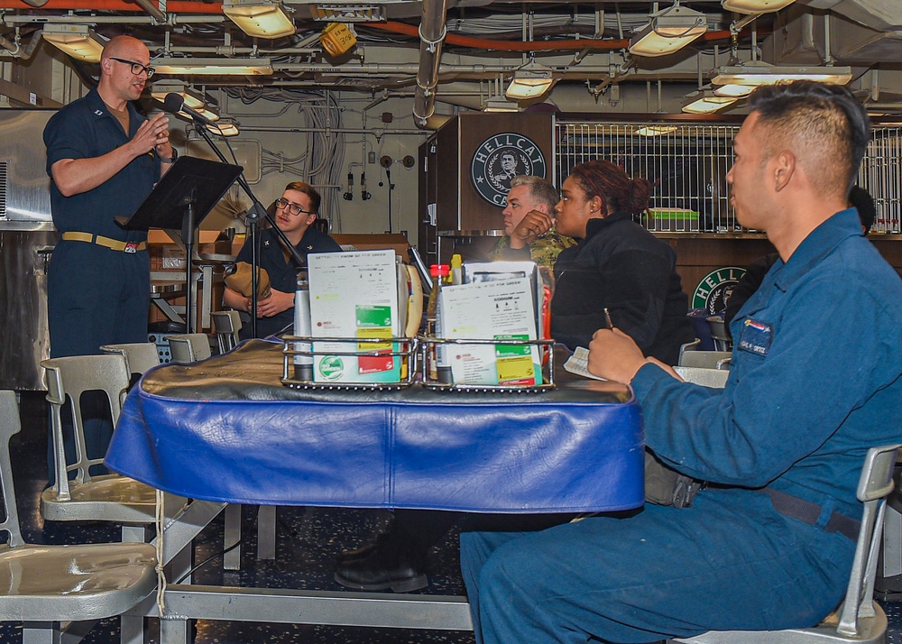 USS Ronald Reagan (CVN 76) host Holocaust memorial