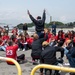 USS Ronald Reagan (CVN 76) hosts Kinnick High School students for group photo