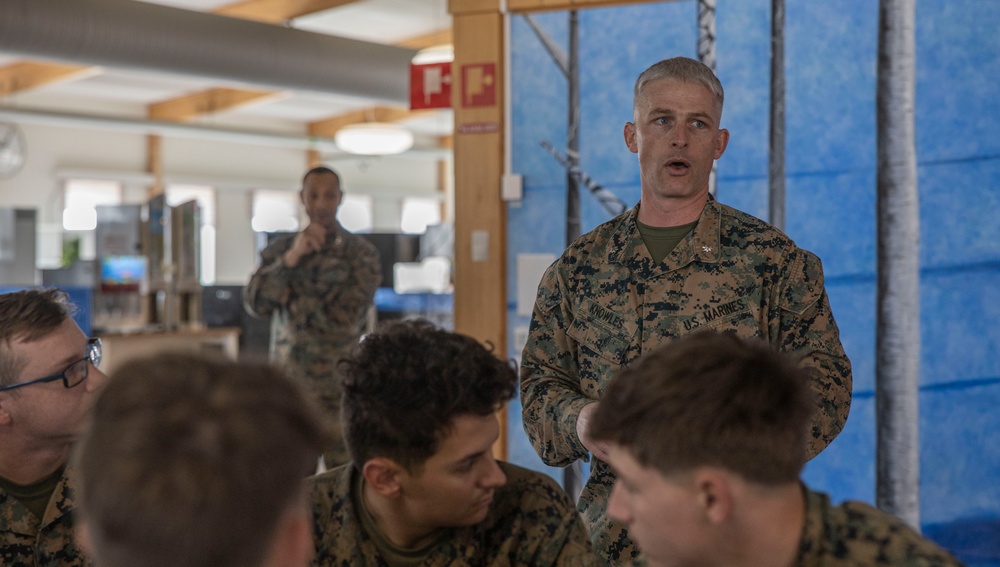 2d Marine Division Commanding General Visits MRF-E 23.1 Marines in Sweden