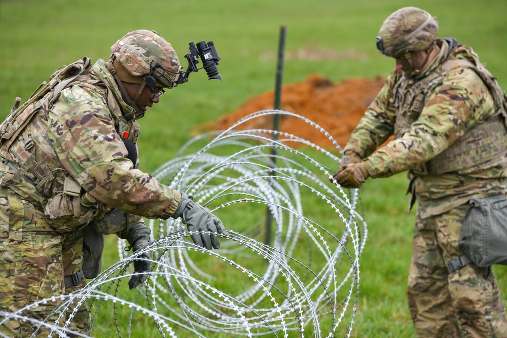 500th Engineer Support Company field exercise