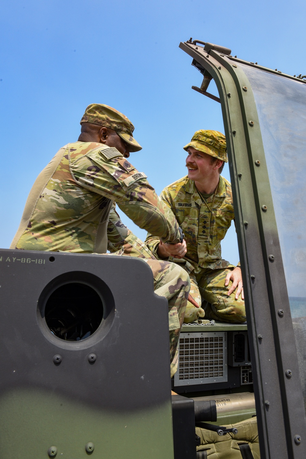 Mississippi Army National Guard members conduct live fire rehearsals, host members of Australian armed forces