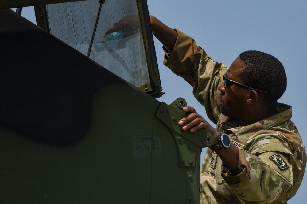 Mississippi Army National Guard members conduct live fire rehearsals