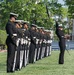 The United States Naval Academy holds the second formal parade of the season on Worden Field.