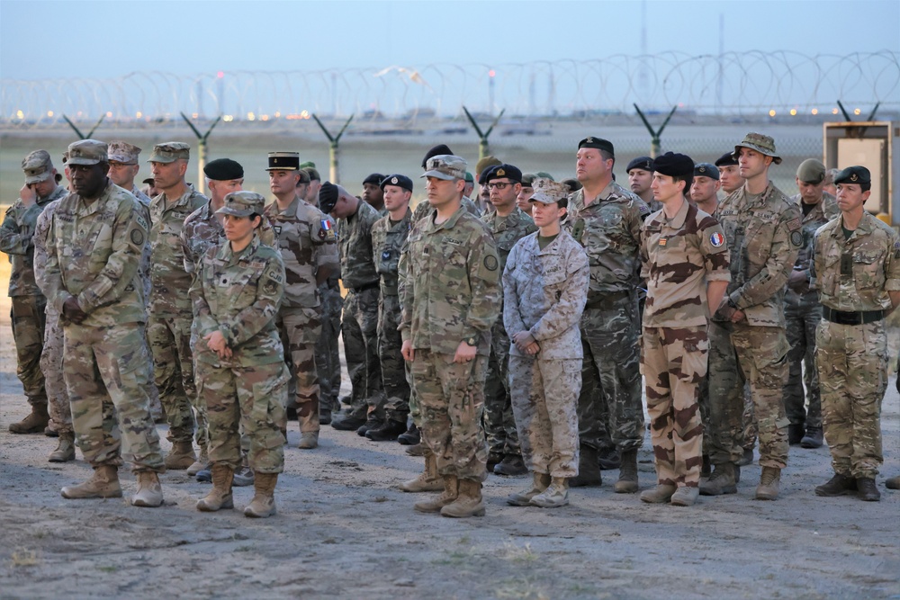 ANZAC Day commemoration at Camp Arifjan, Kuwait, April, 2023