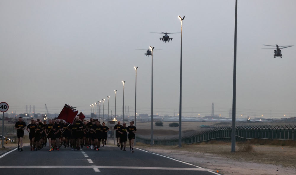 ANZAC Day commemoration at Camp Arifjan, Kuwait, April, 2023