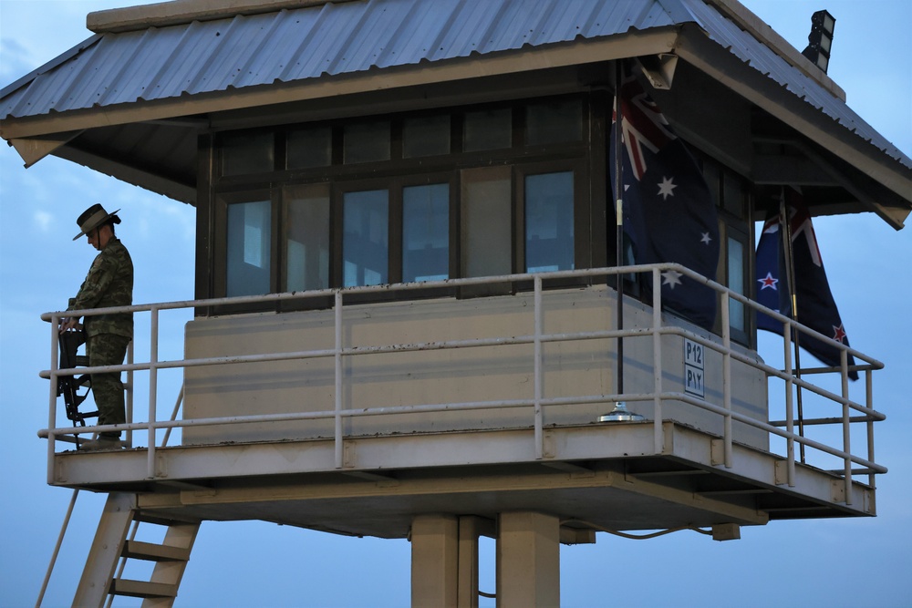 ANZAC Day commemoration at Camp Arifjan, Kuwait, April, 2023