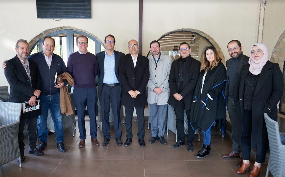 Participants Post for a USAID Tunisia JOBS’ Entrepreneurs Meeting