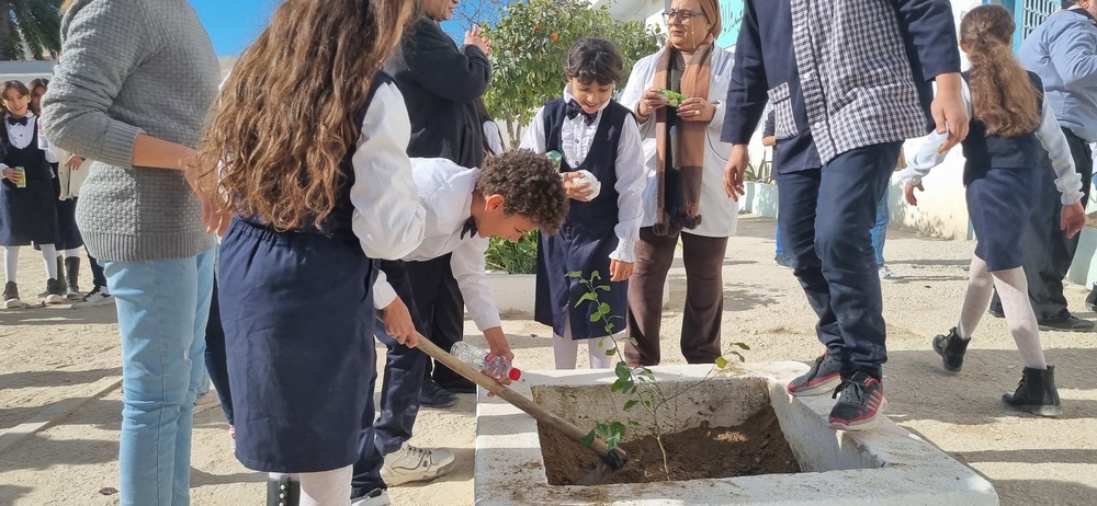 Tree Planting activity for Children  in Kairouan’s Schools to Raise Awareness About Sustainable Tourism