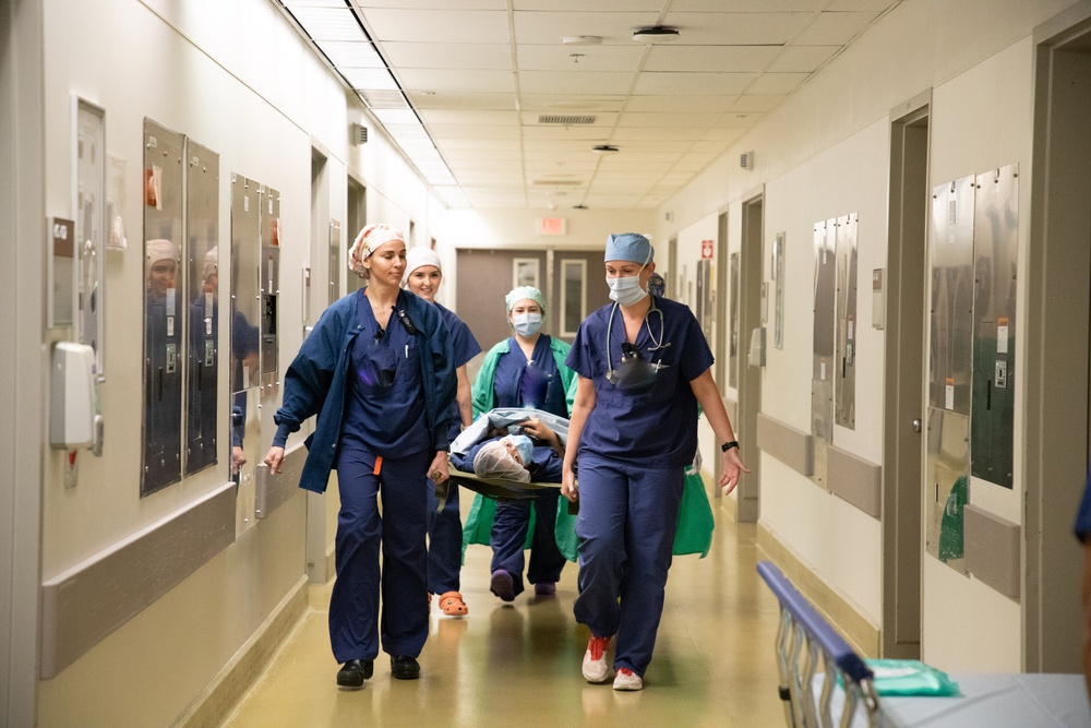 Tripler Army Medical Center Safety Team tests response of OR during a recent Fire Drill