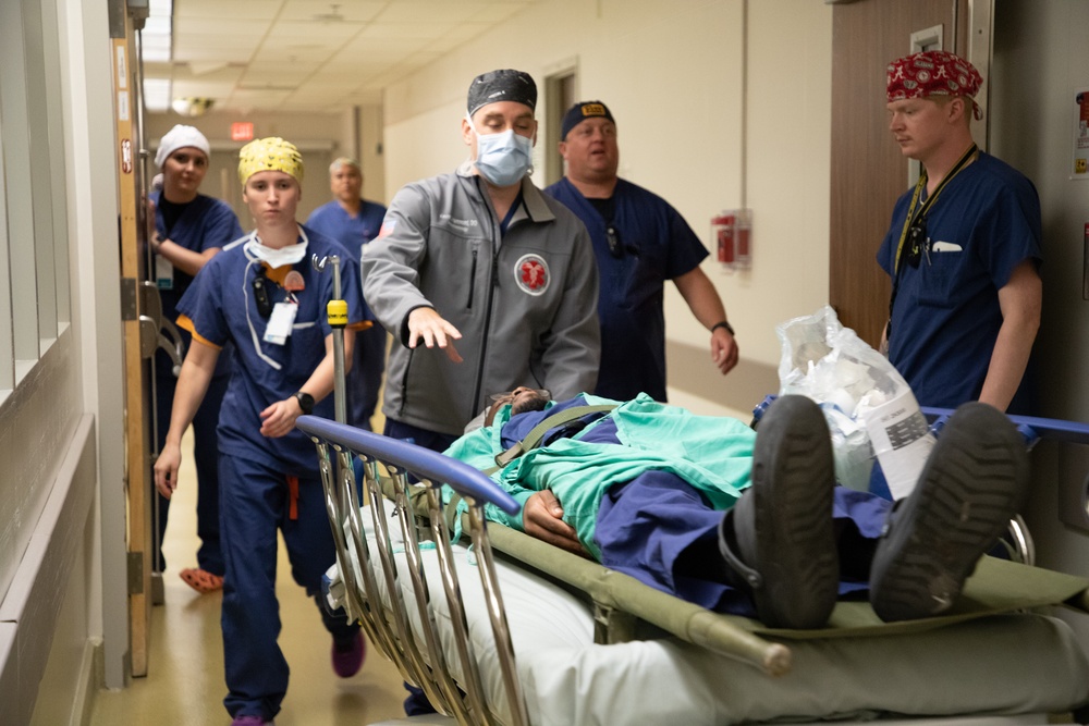 Tripler Army Medical Center Safety Team tests response of OR during a recent Fire Drill