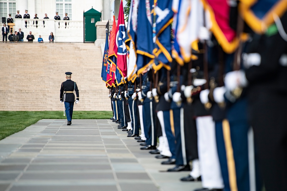 South Korean President Yoon Suk Yeol Participates in an Armed Forces Full Honors Wreath-Laying Ceremony at the Tomb of the Unknown Soldier