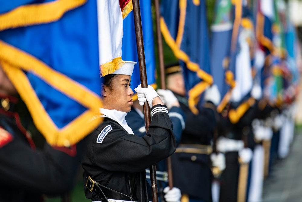 South Korean President Yoon Suk Yeol Participates in an Armed Forces Full Honors Wreath-Laying Ceremony at the Tomb of the Unknown Soldier