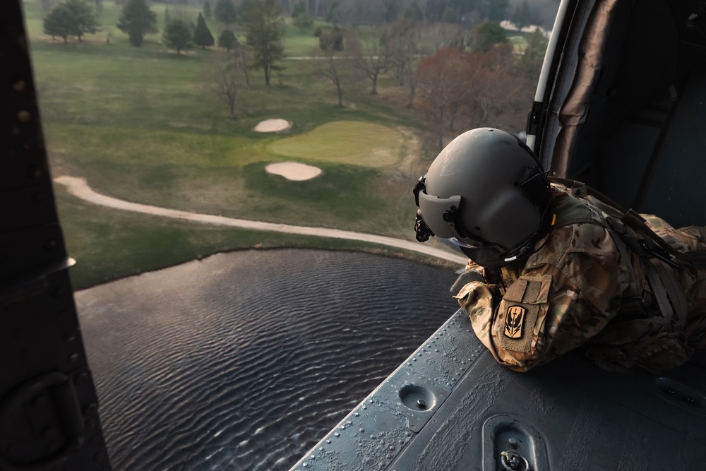 RI National Guard employs aerial firefighting capability for the first time during historic brushfire