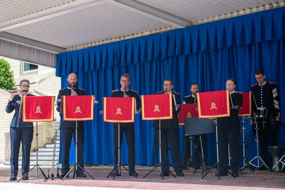 Swedish Military Band plays at Pentagon