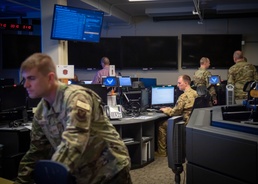 608th AOC monitors bombers during Global Thunder